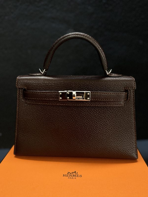 HERMÈS MINI KELLY HAVANE
