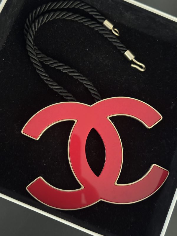 CHANEL MAXI LOGO NECKLACE
