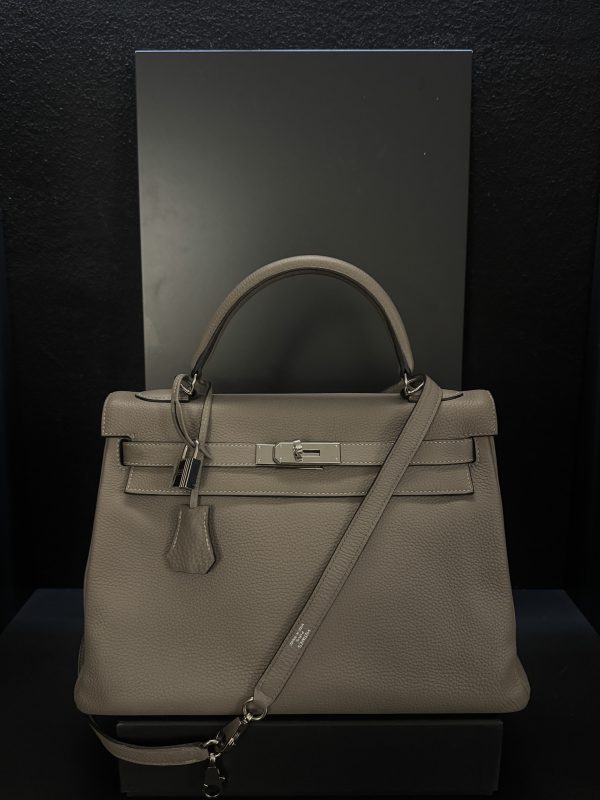 HERMÈS KELLY 32 grigia